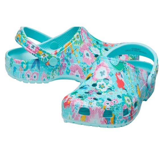 Crocs Classic Disney X Vera Bradley Little Mermaid clogs NWT M-4 W-6 2 available - Picture 3 of 9